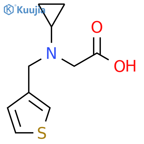(Cyclopropyl-thiophen-3-ylmethyl-amino)-acetic acid structure
