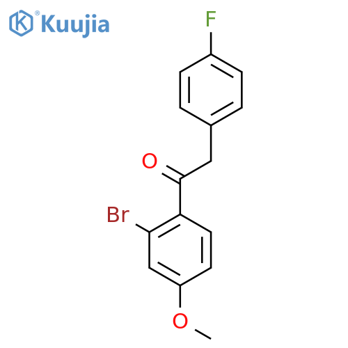 1-(2-Bromo-4-methoxyphenyl)-2-(4-fluorophenyl)ethan-1-one structure