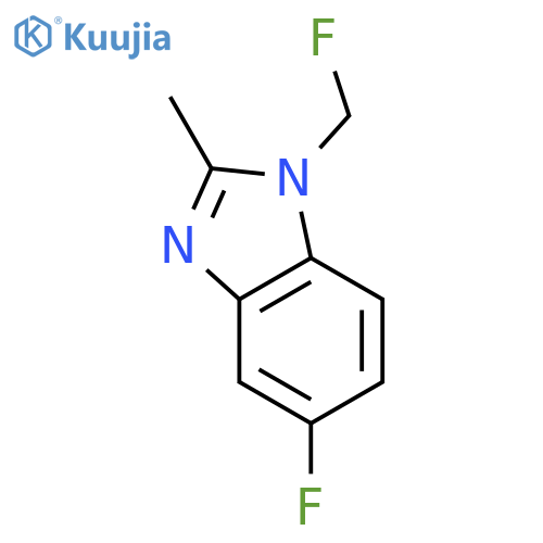1H-Benzimidazole,5-fluoro-1-(fluoromethyl)-2-methyl- structure