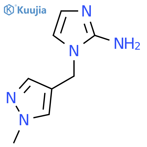 1-(1-methyl-1H-pyrazol-4-yl)methyl-1H-imidazol-2-amine structure