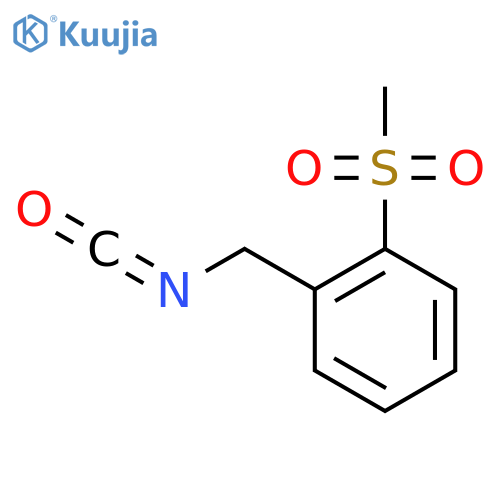 1-(isocyanatomethyl)-2-methanesulfonylbenzene structure