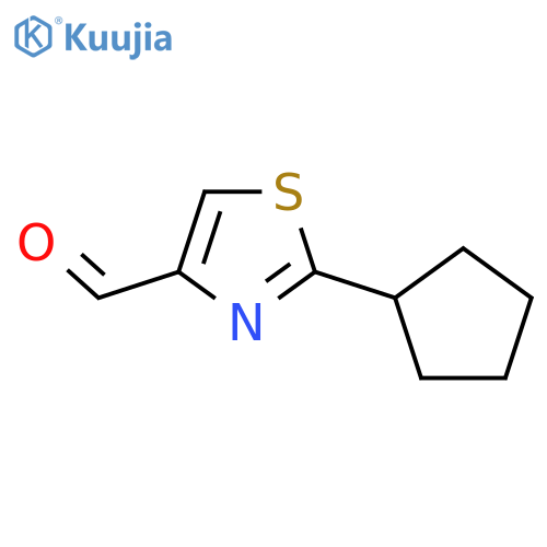 2-cyclopentyl-1,3-thiazole-4-carbaldehyde structure
