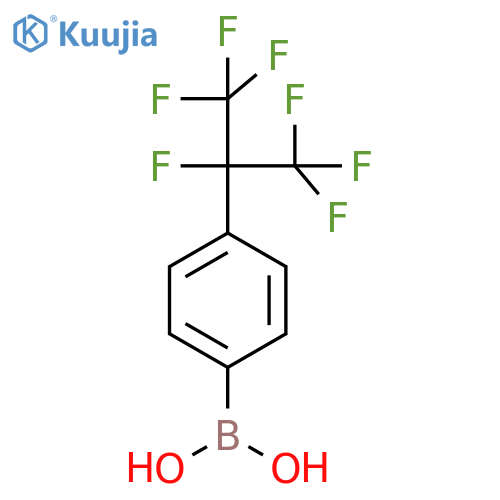 4-(heptafluoropropan-2-yl)phenylboronic acid structure