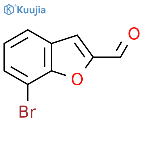 7-bromo-1-benzofuran-2-carbaldehyde structure