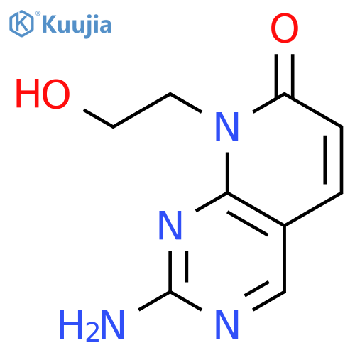 2-amino-8-(2-hydroxyethyl)pyrido[2,3-d]pyrimidin-7-one structure