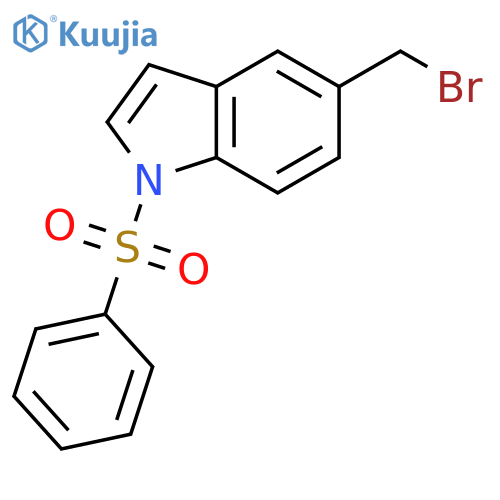 5-(Bromomethyl)-1-(phenylsulfonyl)-1H-indole structure