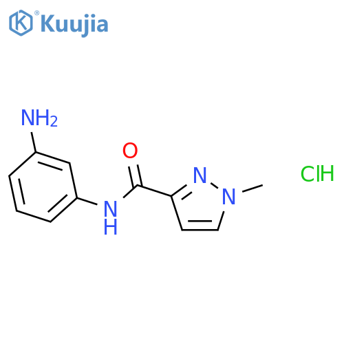 1-Methyl-1H-pyrazole-3-carboxylic acid (3-amino-phenyl)-amide hydrochloride structure