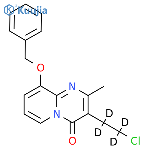3-(2-Chloroethyl-d4)-2-methyl-9-(phenylmethoxy)-4H-pyrido1,2-apyrimidin-4-one structure
