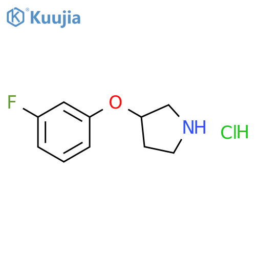 3-(3-fluorophenoxy)pyrrolidine hydrochloride structure