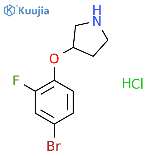 3-(4-Bromo-2-fluorophenoxy)pyrrolidine hydrochloride structure