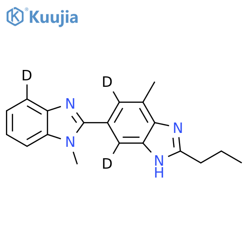 2-n-Propyl-4-methyl-6-(1-methylbenzimidazol-2-yl)-benzimidazole-d3 structure