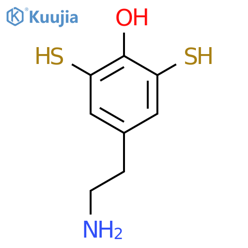 4-(2-Aminoethyl)-2,6-bis(sulfanyl)phenol structure
