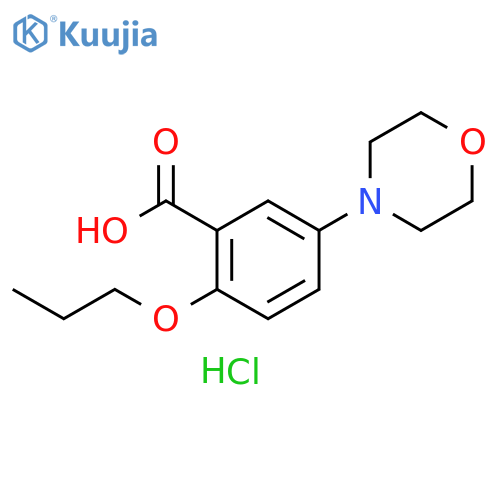 5-Morpholin-4-yl-2-propoxy-benzoic Acid Hydrochloride structure