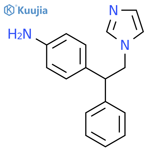 Benzenamine, 4-[2-(1H-imidazol-1-yl)-1-phenylethyl]- structure