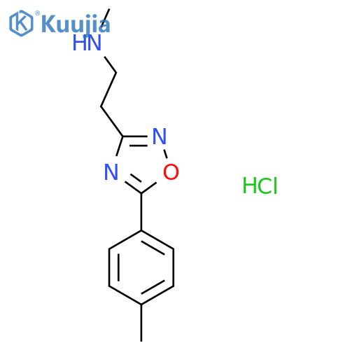 N-Methyl-2-5-(4-methylphenyl)-1,2,4-oxadiazol-3-ylethanamine hydrochloride structure