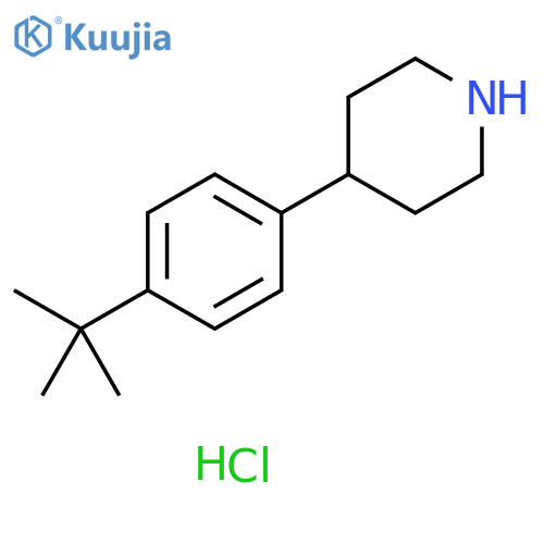 4-(4-tert-butylphenyl)piperidine hydrochloride structure