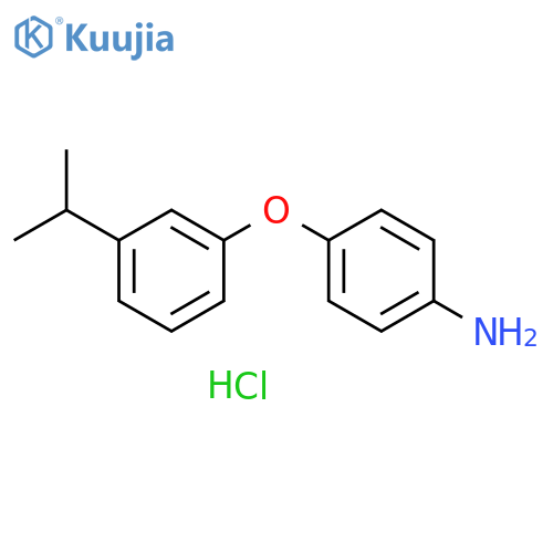 4-(3-Isopropylphenoxy)aniline hydrochloride structure