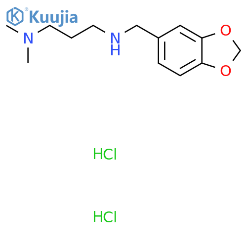 N'-Benzo1,3dioxol-5-ylmethyl-N,N-dimethyl-propane-1,3-diamine Dihydrochloride structure