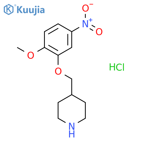 2-Methoxy-5-nitrophenyl4-piperidinylmethylether Hydrochloride structure
