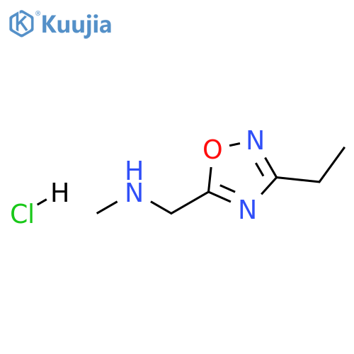 (3-Ethyl-1,2,4-oxadiazol-5-yl)methylmethylamine Hydrochloride structure