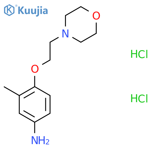3-Methyl-4-2-(4-morpholinyl)ethoxyphenylamine Dihydrochloride structure