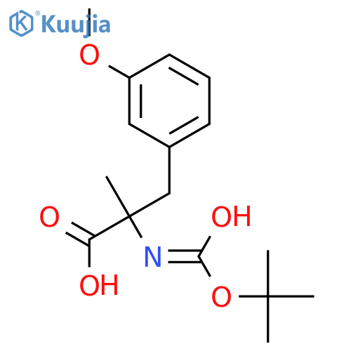 Boc-alpha-methyl-3-methoxy-DL-phenylalanine structure