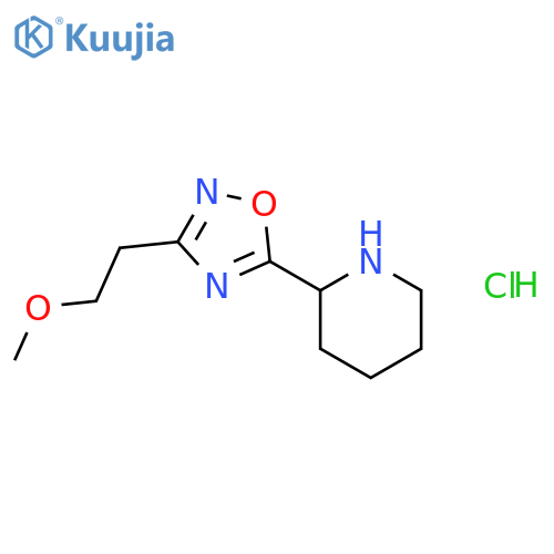 2-[3-(2-methoxyethyl)-1,2,4-oxadiazol-5-yl]-piperidine Hydrochloride structure