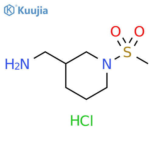 {[1-(methylsulfonyl)-3-piperidinyl]methyl}amine hydrochloride structure