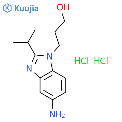 3-(5-Amino-2-isopropyl-benzoimidazol-1-yl)-propan-1-ol dihydrochloride structure