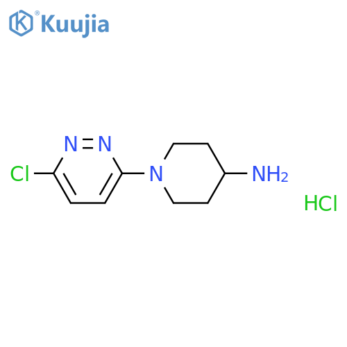 1-(6-Chloro-pyridazin-3-yl)-piperidin-4-ylamine hydrochloride structure