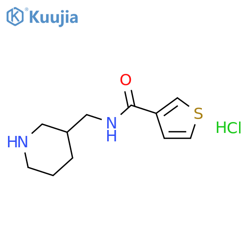 N-(Piperidin-3-ylmethyl)thiophene-3-carboxamide hydrochloride structure
