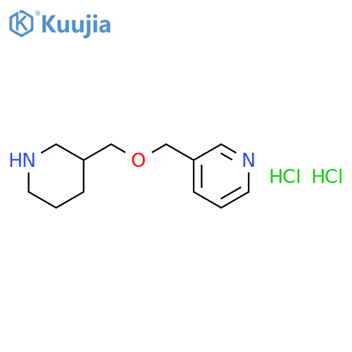 3-((Piperidin-3-ylmethoxy)methyl)pyridine dihydrochloride structure