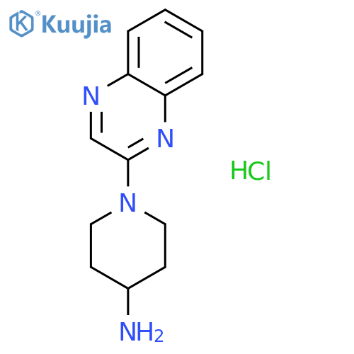 1-(Quinoxalin-2-yl)piperidin-4-amine hydrochloride structure