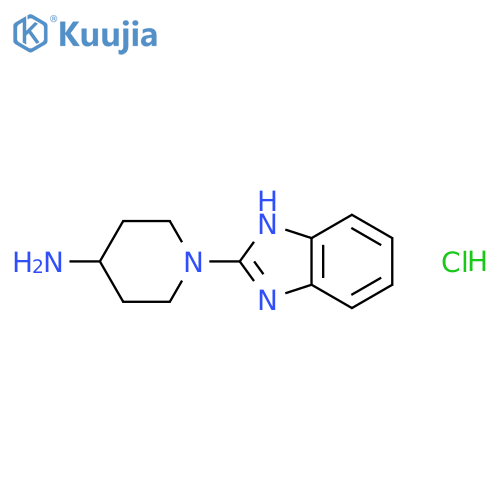 1-(1H-benzoimidazol-2-yl)-piperidin-4-ylamine hydrochloride structure