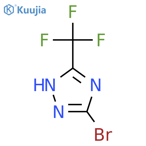 3-Bromo-5-(trifluoromethyl)-1H-1,2,4-triazole structure