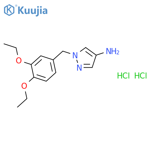 1-(3,4-Diethoxy-benzyl)-1H-pyrazol-4-ylamine dihydrochloride structure