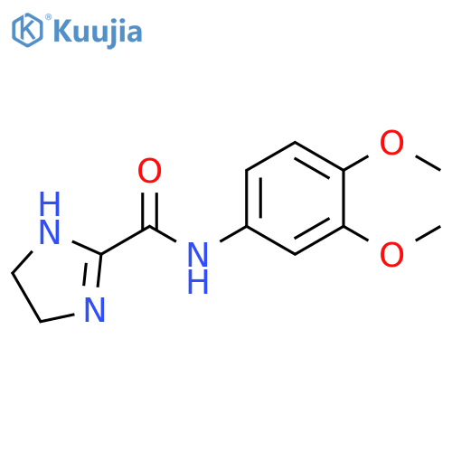 N-(3,4-dimethoxyphenyl)-4,5-dihydro-1H-imidazole-2-carboxamide structure