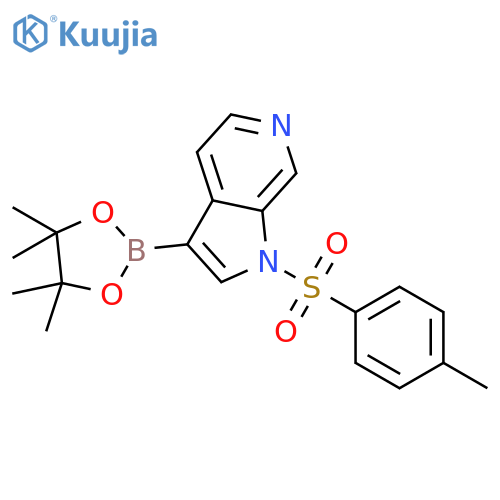 3-(4,4,5,5-Tetramethyl-1,3,2-dioxaborolan-2-yl)-1-tosyl-1H-pyrrolo[2,3-c]pyridine structure