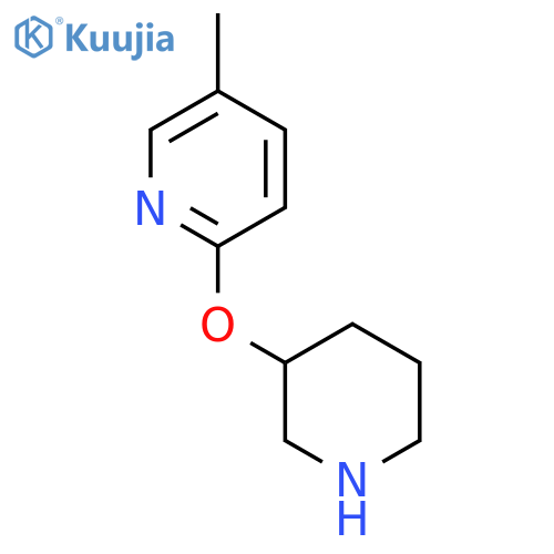 5-Methyl-2-(piperidin-3-yloxy)pyridine structure