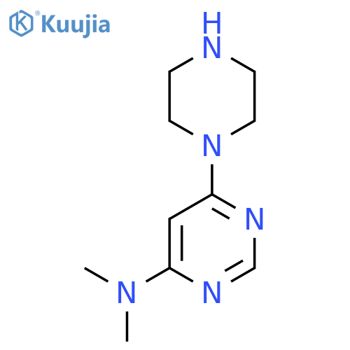 N,N-Dimethyl-6-(piperazin-1-yl)pyrimidin-4-amine structure