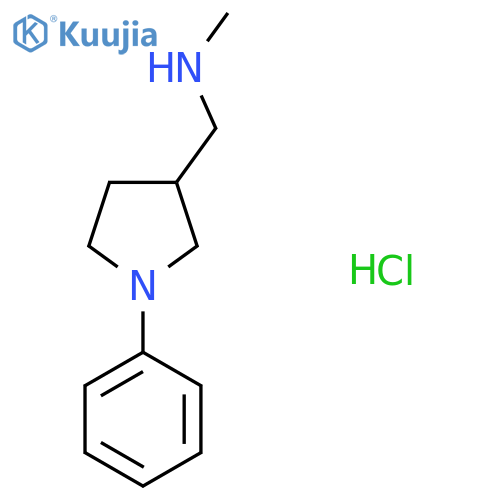 N-Methyl-1-(1-phenyl-3-pyrrolidinyl)methanamine hydrochloride structure