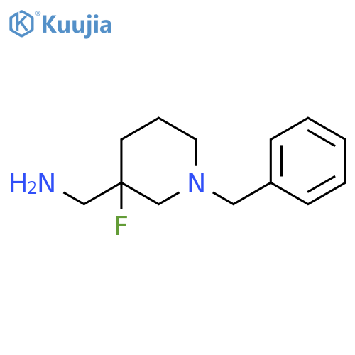 (1-benzyl-3-fluoropiperidin-3-yl)methanamine structure
