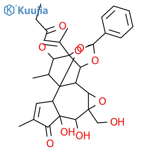 12-Hydroxydaphnetoxin; 12β-form, 12-Propanoyl structure