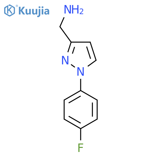 [1-(4-fluorophenyl)-1H-pyrazol-3-yl]methanamine structure