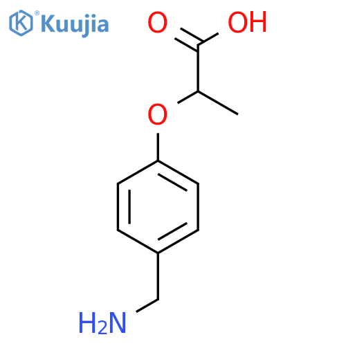 2-[4-(Aminomethyl)phenoxy]propanoic acid structure