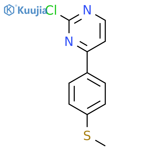 2-Chloro-4-[4-(methylthio)phenyl]pyrimidine structure
