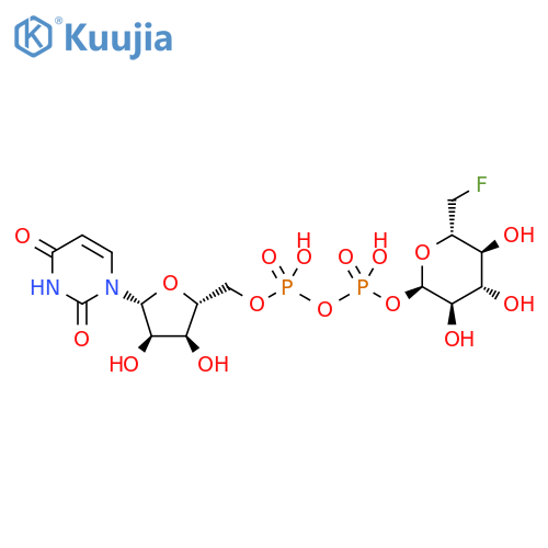 UDP-6-deoxy-6-fluoro-D-glucose structure