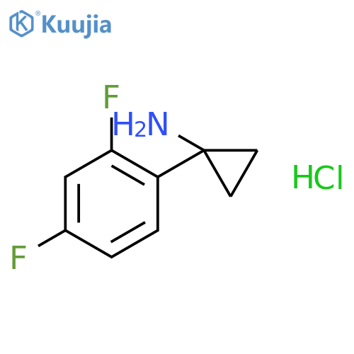 1-(2,4-Difluorophenyl)cyclopropylamine hydrochloride structure
