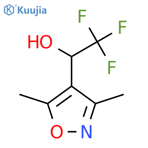 1-(dimethyl-1,2-oxazol-4-yl)-2,2,2-trifluoroethan-1-ol structure