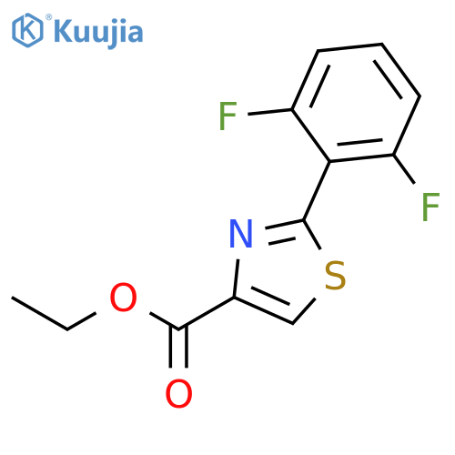 Ethyl 2-(2,6-difluorophenyl)thiazole-4-carboxylate structure